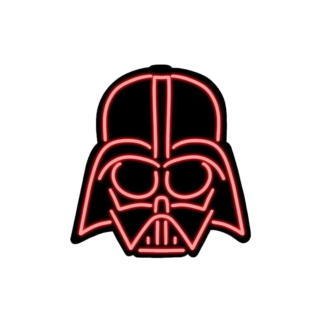 Neon Darth Vader Sticker